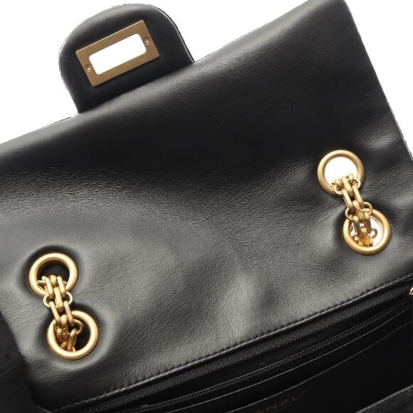 Chanel Shoulder Bag 2.55 Black Fabric 2.55 Mini Matelasse Chain Shoulder Ladies - Picture 6 of 10